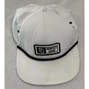 Perfect Game PG White Adventure Rope Hat || SnapBack || pre-owned